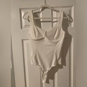 Lane 201 white bodysuit. Size medium